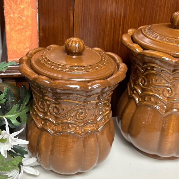 Celebrating Home Discontinued Venetian Home Brown Canisters Set